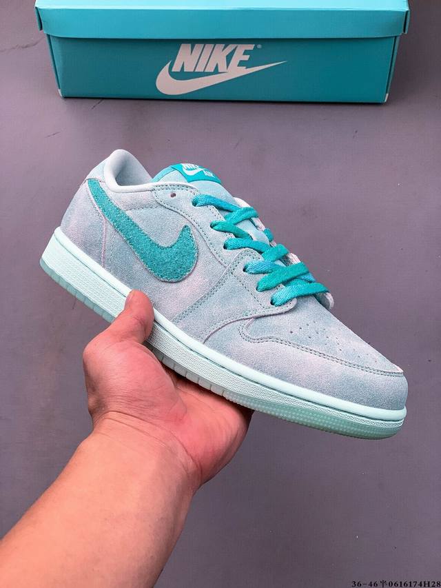 公司级头层！耐克Nike Air Jordan 1 Low Aj1 乔1 低帮潮流运动休闲板鞋。Aj1 低帮拼接 完美版型真头层牛皮# 内置缓震气垫 原鞋开模
