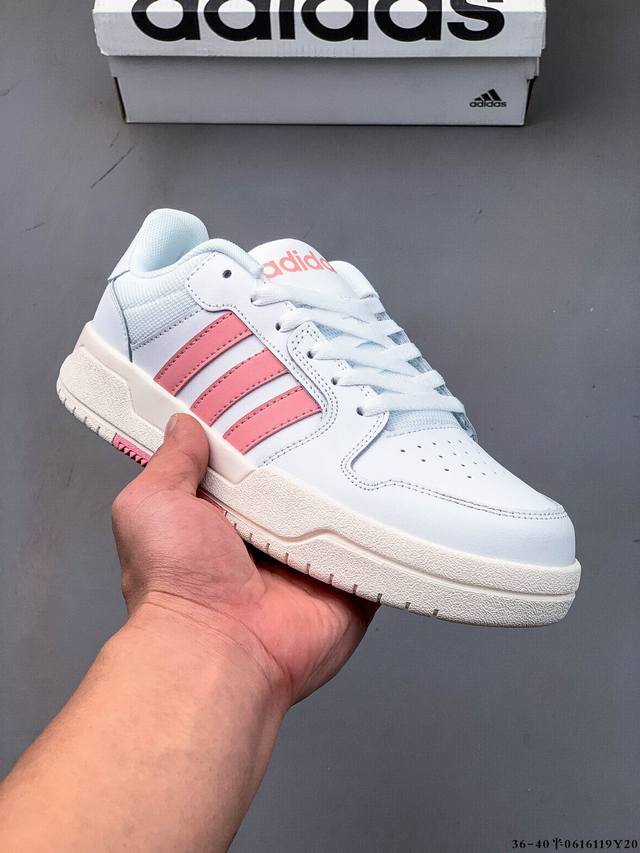阿迪达斯Adidas Neo Entrap 低帮百搭休闲板鞋 0616119Y20