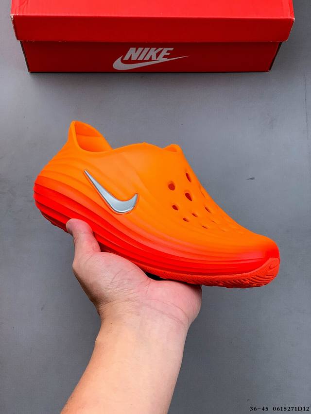 Nike Reactx Rejuven8新款休闲凉鞋 采用质感柔软且出众回弹的 Reactx泡绵，缔造非凡舒适的日常穿着体验，助你保持活力。鞋面透气孔设计，营造