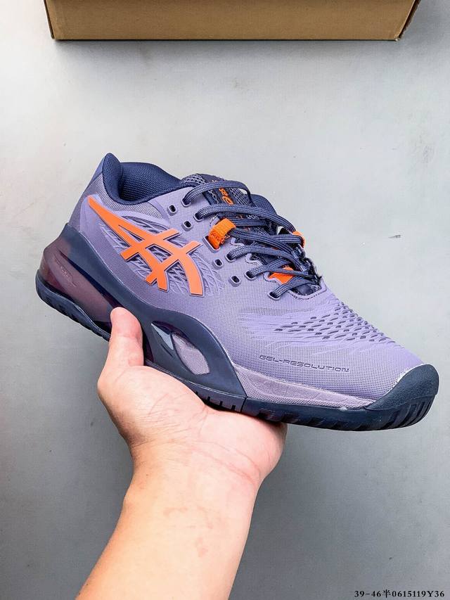亚瑟士Asics Gel-Resolution X 亚瑟士运动休闲透气专业跑鞋 轻量舒适透气材质 全滴塑鞋面中底3D可视Gel缓震胶效果 升级Flytefoam