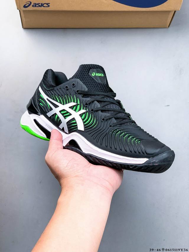 集图 公司级！Asics Court Ff 2 Novak Clay 亚瑟士 耐磨透气 低帮专业网球鞋 适用于所有球场的网球鞋 主要是硬地球场 追求日常练习的耐