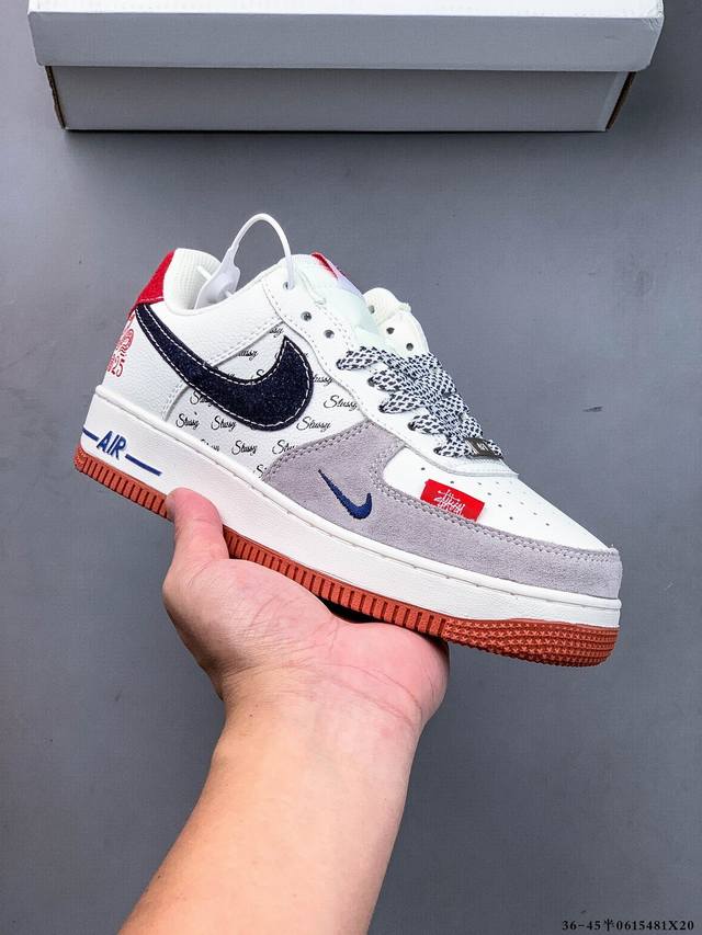 集图 二层真标！耐克Nike Air Force 1 Low 空军一号低帮经典百搭休闲板鞋 0615481X20