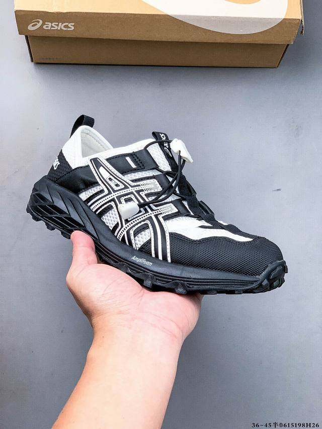 Asics亚瑟士 Gel-Sonoma Tr夏季新款户外运动休闲溯溪鞋 但作为一对溯溪鞋常有的镂空设计、快速系带，该有的 Ta 也有，甚至还有在 Asics 跑
