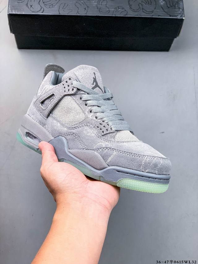 公司级！Air Jordan 4 Aj4代中帮复古休闲运动文化篮球鞋。秉承轻量化的速度型篮球鞋设计思想完成设计，降低重量的同时提升舒适度，中底延续前作使用了分离