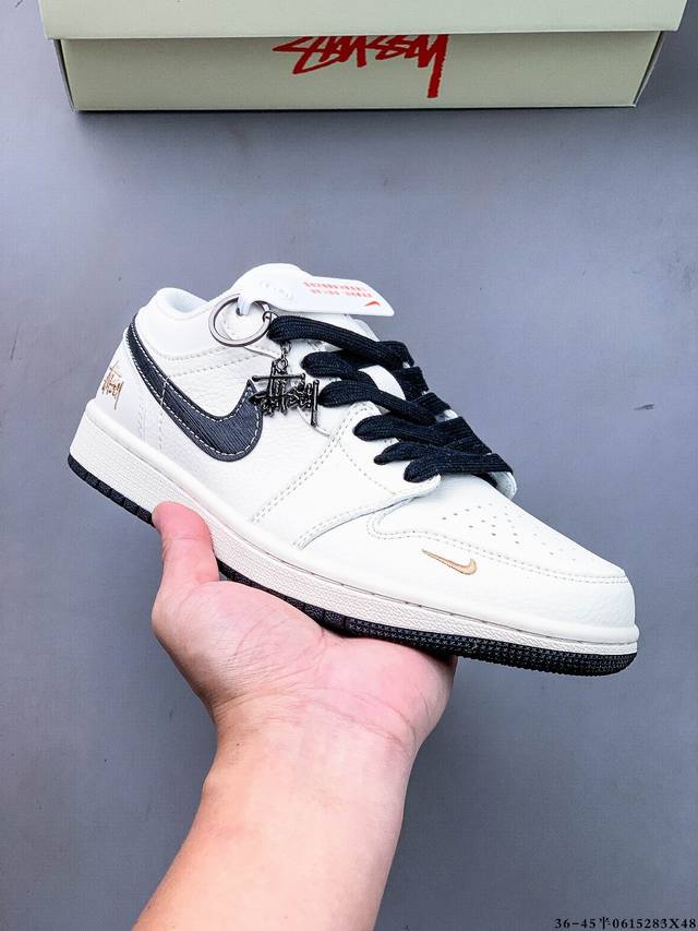公司级头层！耐克Nike Air Jordan 1 Low Aj1乔1 低帮潮流缓运动休闲板鞋。Aj1 低帮拼接 完美版型真头层牛皮# 内置缓震气垫 原鞋开模