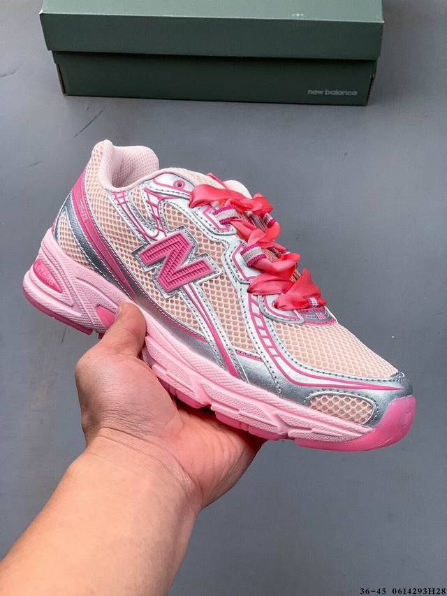 New Balance Nb740 英产 轻便复古休闲运动跑步鞋 全鞋身以网格布作为基地，在细节部分以皮革作为辅助添加，流线感很强。外形和New Balace