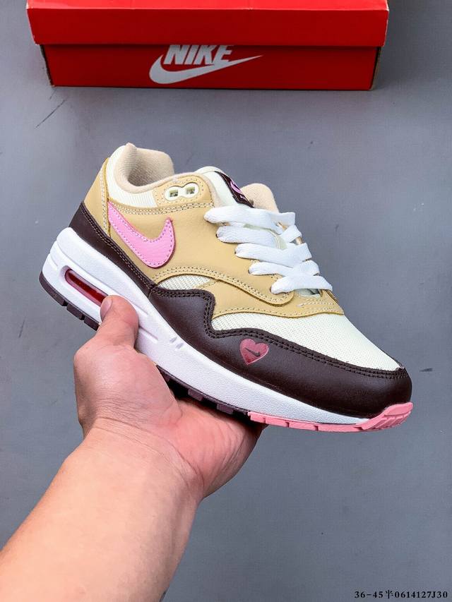 公司级！耐克 Nike Nike Air Max 1 87 限定配色 气垫缓震跑步鞋 0614127J30