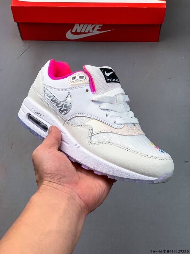 公司级！耐克 Nike Nike Air Max 1 87 限定配色 气垫缓震跑步鞋 0613127J30
