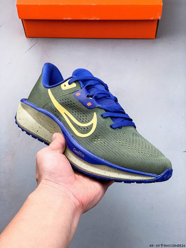 公司级！Nike Quest 6极速6代网面透气 时尚休闲跑步鞋 简约高科技设计采用多层材料，为双足带来凉爽感受和稳固体验时尚鞋面搭配中足包覆设计，提供稳固贴合