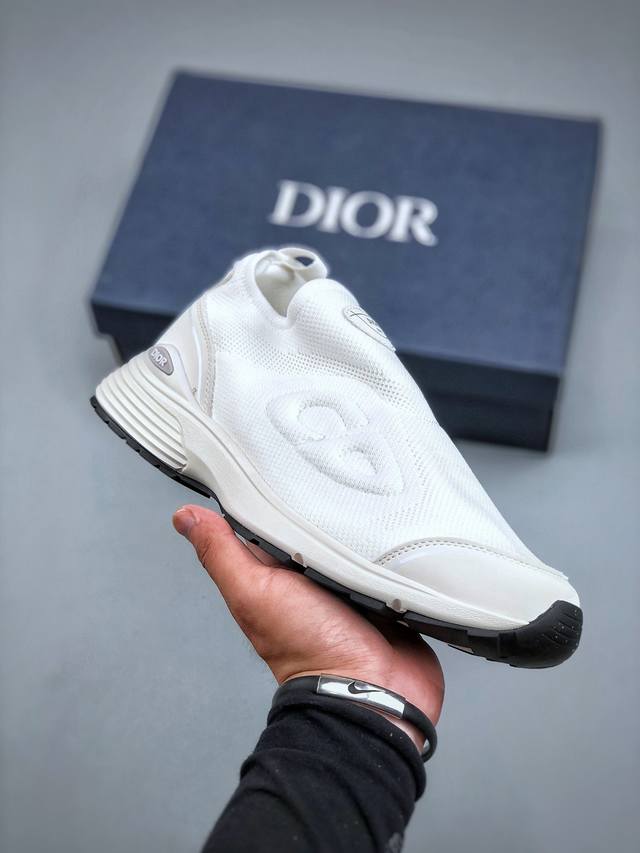 Dior迪奥B30网眼织物厚底系带休闲低帮运动鞋男女同款老爹鞋 尺码:39-45
