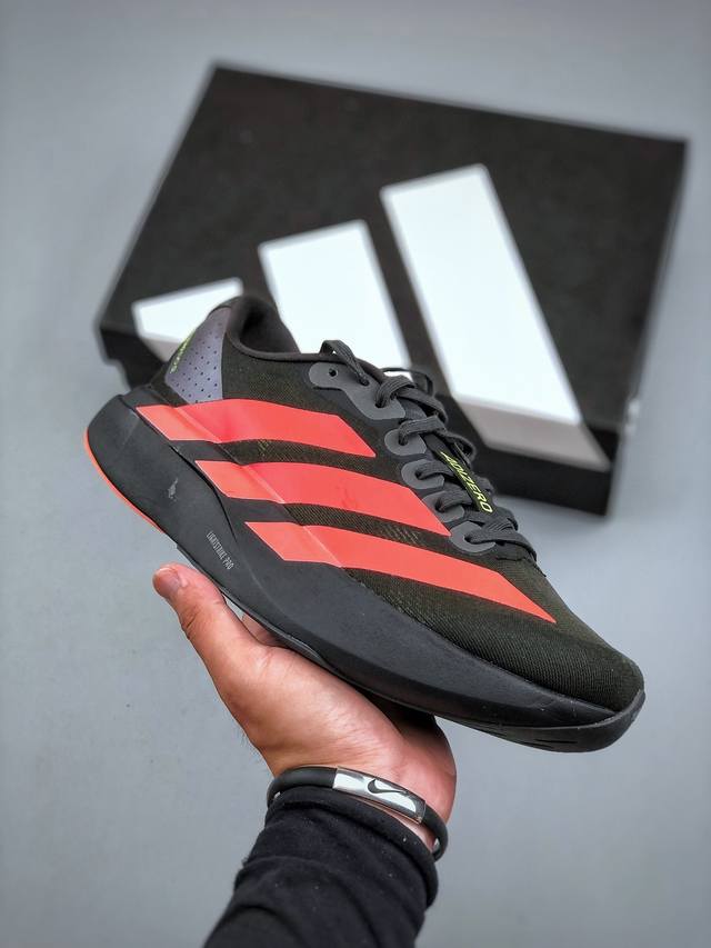 J版纯原 Adidas Adizero Evo Sl 阿迪达斯 舒适百搭防滑耐磨 低帮 休闲跑步鞋货号:Jr3414 尺码:36 36.5 37 38 38.5