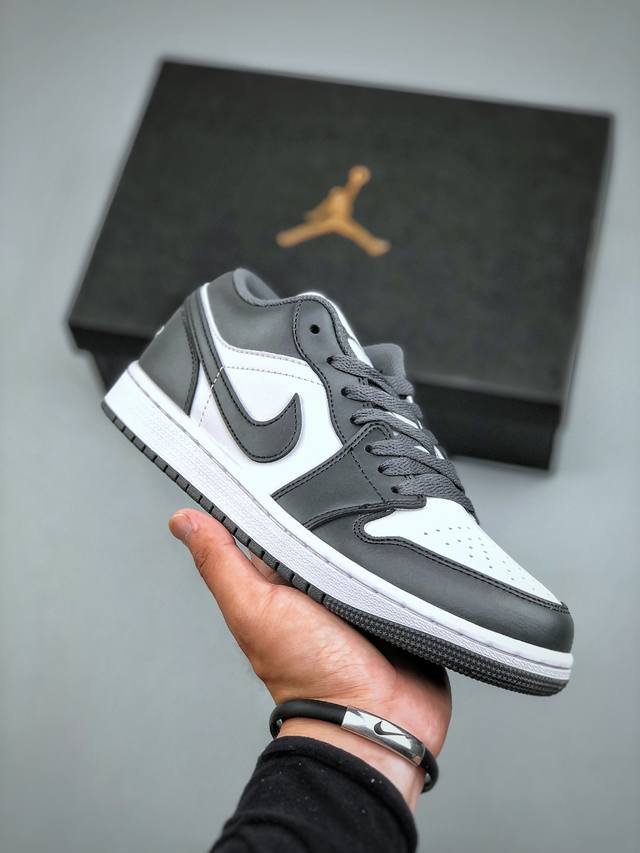 Air Jordan 1 Low Aj1 乔1 白灰色 低帮文化休闲板鞋 553558 044 尺码：36 36.5 37.5 38 38.5 39 40 40