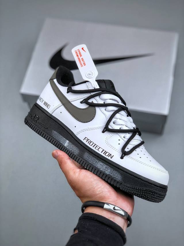 Nike Air Force 1'07 Low 二次元主题 奢香水榭 满天星泼墨 空军一号低帮休闲板鞋 Zh0316-086 #定制皮料 原厂3D打印 定制鞋盒