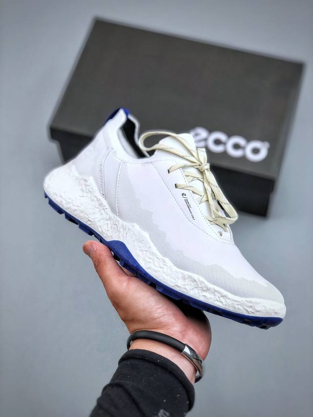 Ecco爱步高尔夫运动鞋男鞋 健步皮鞋 防滑跑步鞋 健步C系列新款 黄景瑜同款 牛皮鞋面 纹理自然柔韧耐穿 Biom自然律动科技鞋楦符合人体工学 带来裸足体验