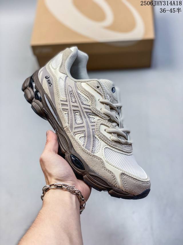 亚瑟士Asics Gel-Nyc 亚瑟士运动休闲透气专业跑鞋 鞋面采用反绒皮与网布拼接 透气舒适兼具休闲时尚 结合简明的配色 展现品牌的传承及引领复古流行的主题