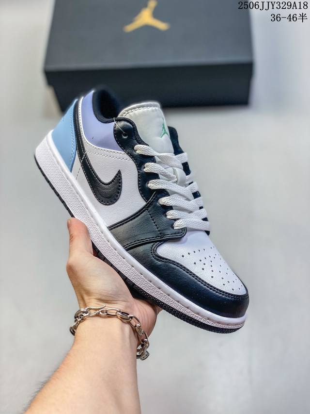 耐克 乔丹Air Jordan 1 Low Aj1 乔1 乔丹1代Aj1 低帮复古文化休闲运动篮球鞋。该鞋款从 1985 年元年款汲取设计灵感，焕新演绎简约经典