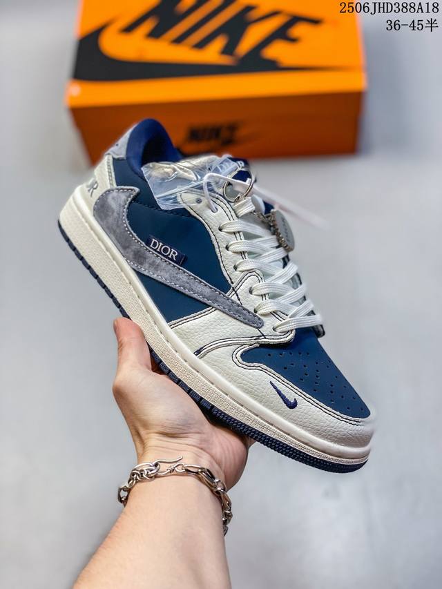 海外爆款限量发售！公司级 Travis Scott X Fragment Design X Jordan Air Jordan 1 Low Og Sp “巴宝莉