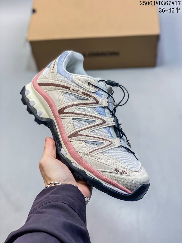 公司级Salomon Xa Pro Xt-6 Ft萨洛蒙户外越野跑鞋 鞋面采用Sensifit贴合技术 全方位贴合包裹脚型 鞋跟部鞋底牵引设计 提供强大的抓地性