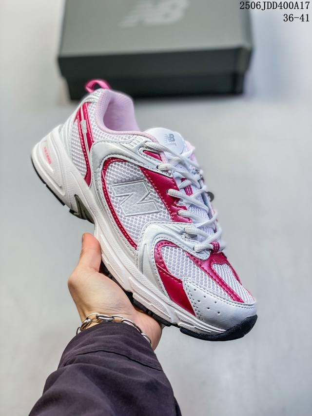 New Balance 530 复古跑鞋 这双鞋确实是Nb家经典复古款式之一，以全新科技诠释，成功打造530鞋款，鞋面在保持530基本线条和片层结构的同时，采用