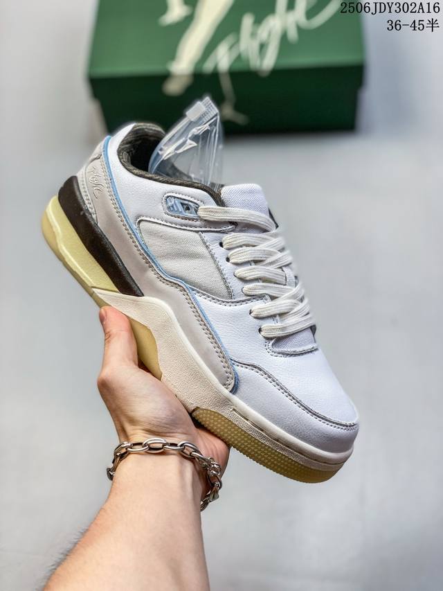 Who Decides War X Nike Jordan Flight Court Ate 搭防滑耐磨 低帮 耐克复古篮球鞋 货号:Hf3255-003 尺码