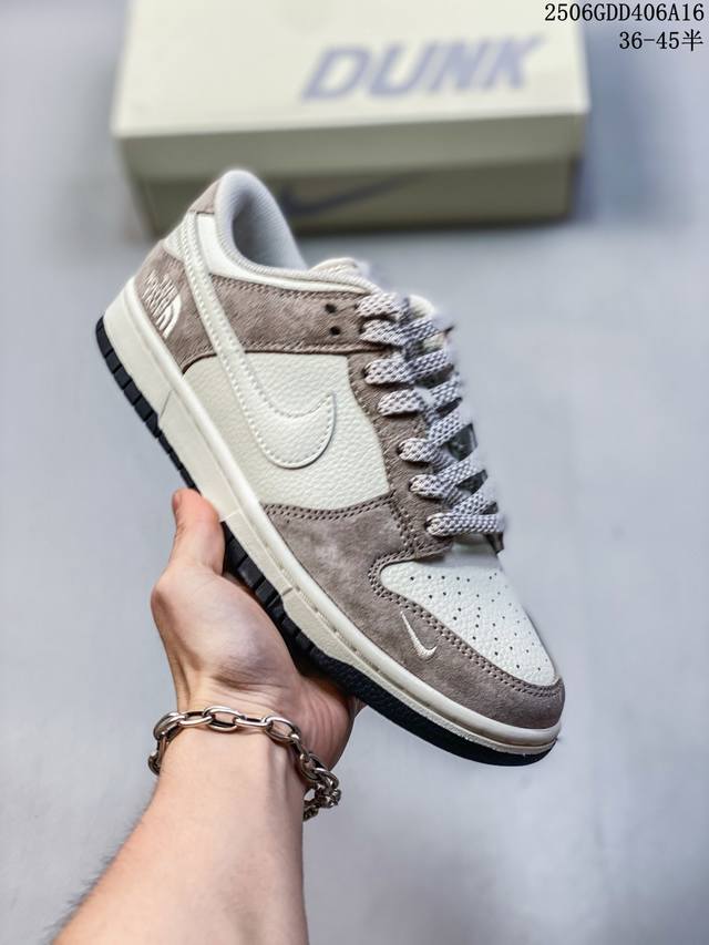 海外爆款限量发售！公司级 Nike Sb Dunk Low“北面名 猪八白勾” 周年高端定制 低帮休闲板鞋 定制鞋盒 大厂纯原品质出货 超高清洁度 皮料切割干净