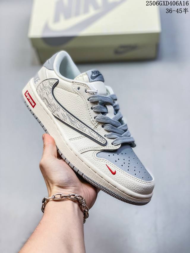 海外爆款限量发售！Travis Scott X Fragment Design X Jordan Air Jordan 1 Low Og Sp “Nike联名
