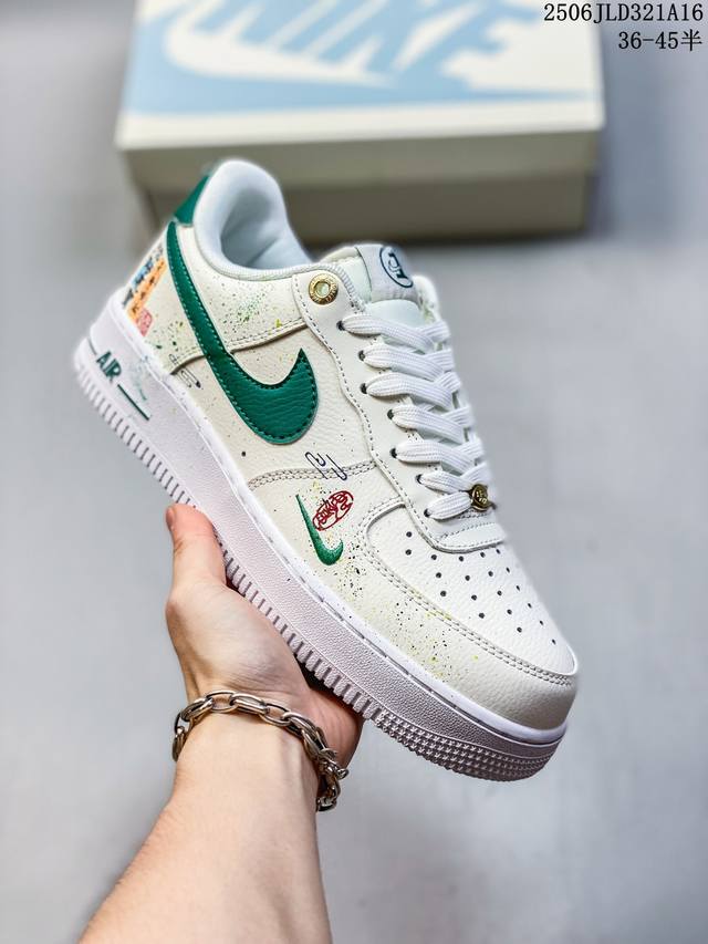 公司级带半码 Nike Air Force 1 ‘07 Low 空军一号 低帮 运动鞋 休闲鞋 折边针车 工艺难度大 原楦头原纸板 原装鞋盒 定制五金配件 内置