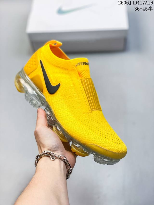耐克大气垫 Nike Air Vapormax Fk Moc 2 大气垫二代 套脚绷带蒸汽大气垫慢跑鞋 货号；：Ah7006 002 码数：36 36.5 37