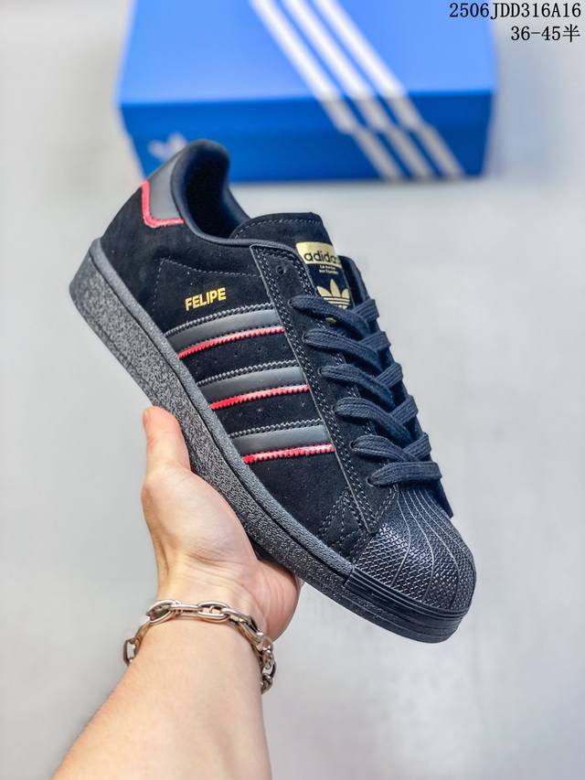 阿迪达斯Adidas Originals Superstar防滑耐磨轻便透气 低帮 贝壳头板鞋 货号 If7905 Size：36-45 带半码 06Jdd31