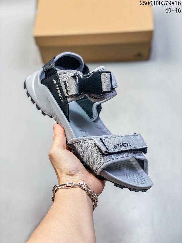 Adidas阿迪达斯男女鞋户外徒步防滑耐磨运动休闲凉鞋沙滩鞋 货号:Ld4271。Ig6565 尺码:40-46 编码：06Jdd379A16