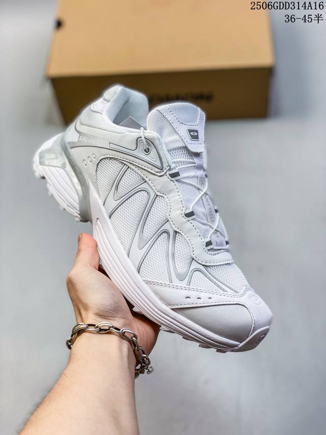 公司级Salomon萨洛蒙 Xt-Whisper 时尚 舒适減震防滑耐磨 低帮跑步鞋 鞋面采用Sensifit贴合技术 全方位贴合包裹脚型 鞋跟部鞋底牵引设计