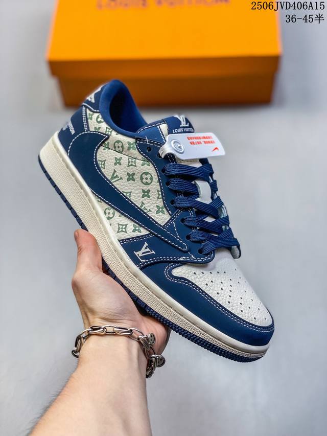 海外爆款限量发售！公司级 Travis Scott X Fragment Design X Jordan Air Jordan 1 Low Og Sp Lv联名