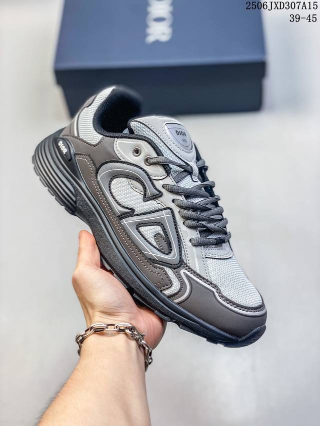 Dior 迪奥 高奢品牌 彰显高级气质 Dior 运动鞋低帮系列复古休闲鞋时尚慢跑鞋厚底老爹鞋圆头系带 运动跑鞋 生活休闲鞋 男款 时髦单品 时尚百搭 复古老爹