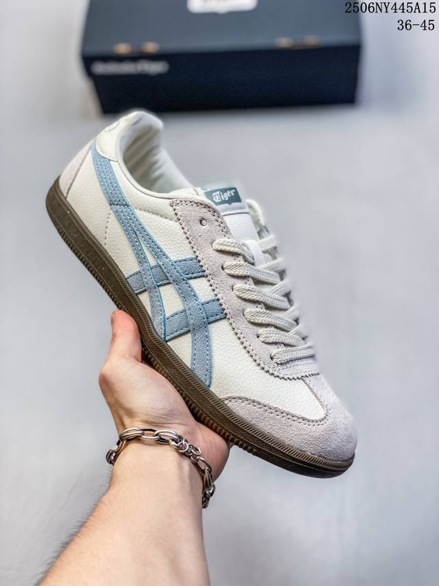 公司级Onitsuka Tiger Tokuten 亚瑟士 复古低帮休闲跑鞋 实拍首发 Tokuten的灵感来源于80年代的室内用鞋 T-Toe前足补强设计 室