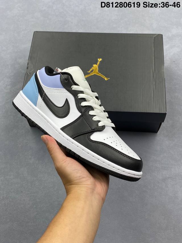 乔丹Air Jordan 1 Low 低帮复古文化休闲运动篮球鞋。该鞋款从 1985 年元年款汲取设计灵感，焕新演绎简约经典外观，让人感到熟悉的同时又颇具新意。