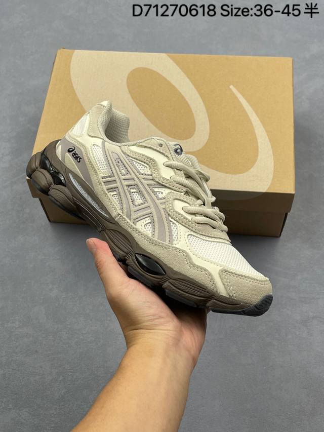 公司级Asics Gel-Nyc 亚瑟士 透气网眼鞋面 配合部分合成革材质 采用全新Ahar+橡胶材质 更加耐磨 货号: 3A383-105 尺码:36 37