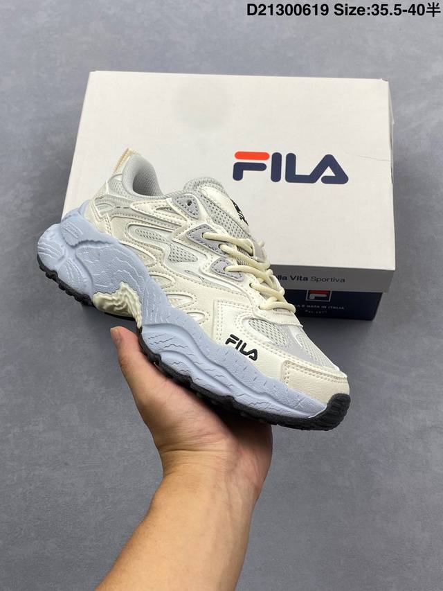 公司级Fila 斐乐蕨草鞋Fern女鞋运动鞋 2025新款户外老爹鞋反光休闲鞋 货号:F12W521119Fpo 尺码:35.5 36 36.5 37.5 38