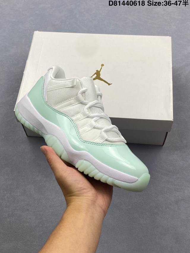 公司级Nike Air Jordan 11 Retro Low Concord Aj11代迈克尔 乔丹 耐克 低帮运动文化篮球鞋 货号：Ah7860-103 尺