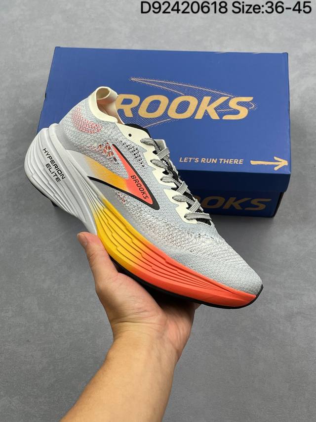 Brooks Hyperion Elite 4 Pb 布鲁克斯龙卷风4 休闲透气缓震运动鞋 货号：100046 1D 646 D92420618