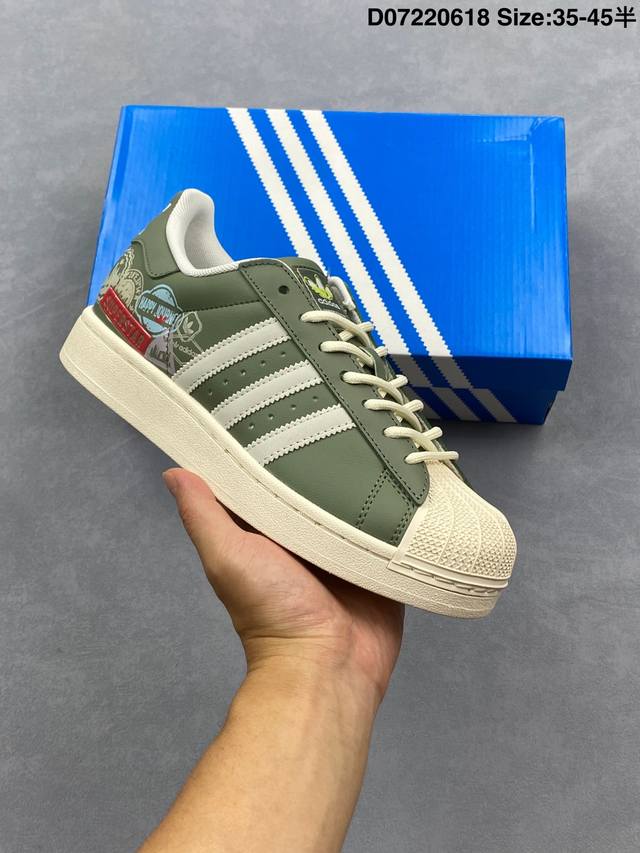 公司级Adidas Originals Superstar 阿迪达斯 三叶草 贝壳头’Diy’系列低帮经典百搭休闲运动板鞋 原装头层材料 用料绝不含糊 独家版型