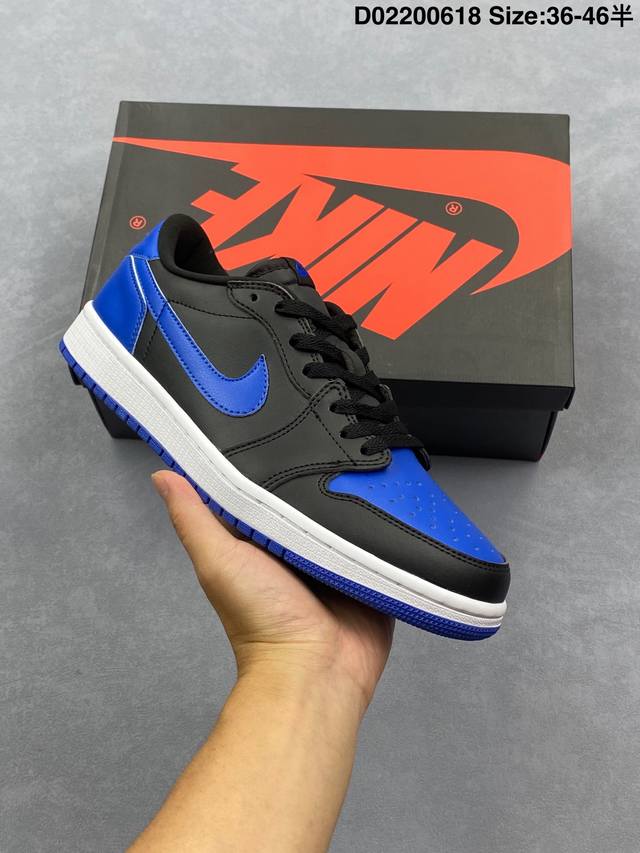 Jordan Air Jordan 1 Low ’85“Royal” 黑蓝 货号：Ib198 04 尺码：36 36.5 37 38.5 39 40 40.5