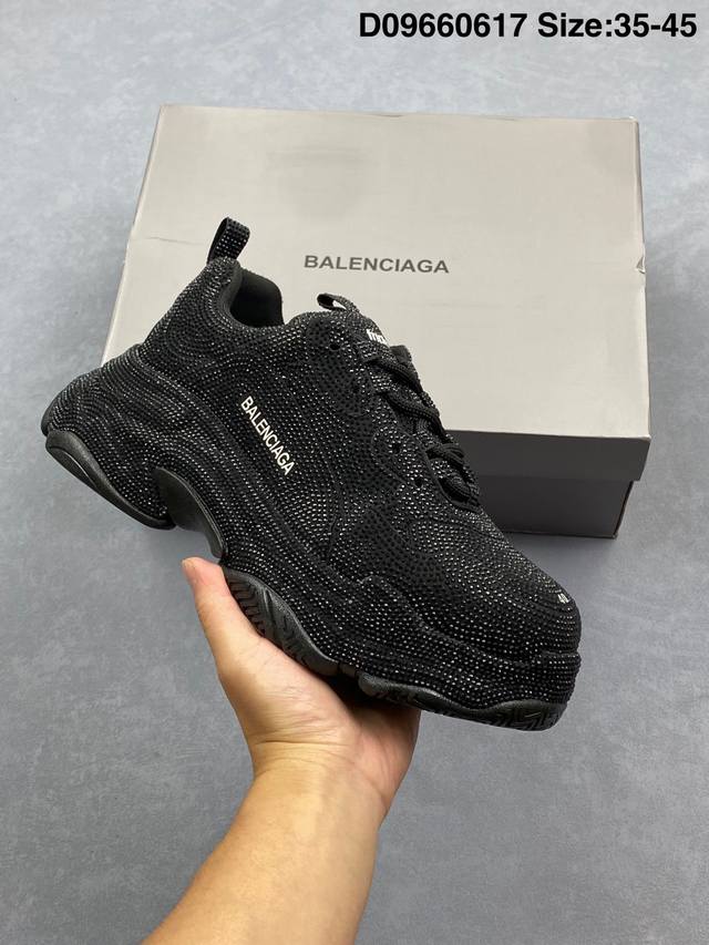 公司级Balenciaga 巴黎世家 Phantom Sneaker 复古老爹鞋 巴黎世家3Xl 官方全套配件鞋盒 鞋带 防尘纸配套齐全 货号:734731 W
