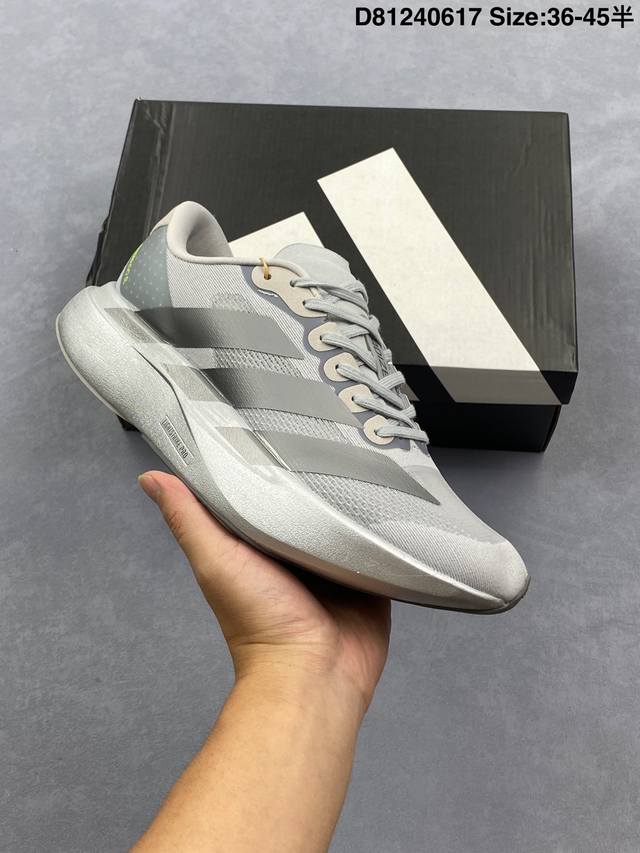 阿迪达斯Ad Adizero Evo Sl M 轻盈跑鞋耐磨减震专业跑步鞋 外贸最高版本冲向目标，一路向前，不断挑战和突破自我无论是平时训练还是马拉松，让这款A