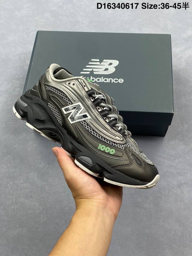 公司级新百伦New Balance 1000 系列低帮复古老爹风休闲运动跑步鞋 New Balance 在不同配色上其鞋面材质呈现不同感觉，无论是运动风抑或是高