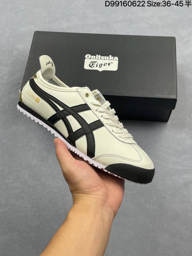 鬼冢虎Onitsuka Tiger Mexico 66 Vin 百搭单品板鞋 Mexico 66是鬼冢虎旗下最经典的款式，李小龙最喜欢的一款训练鞋休闲鞋！鞋身特