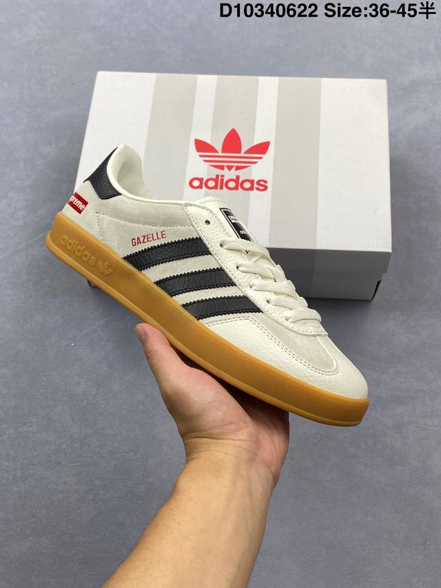 阿迪达斯 德训鞋 Adidas Originals Samba Og Shoes 经典运动鞋小白鞋 T头鞋 女鞋 彰显休闲摩登风情的时尚经典鞋。它诞生于50年代