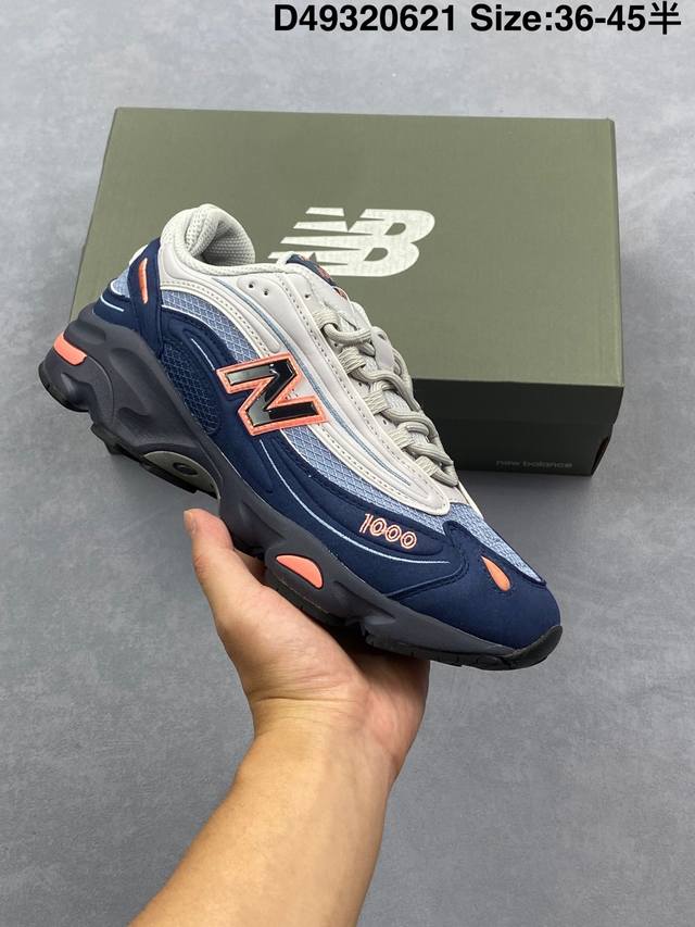 公司级新百伦New Balance 1000 系列低帮复古老爹风休闲运动跑步鞋 New Balance 在不同配色上其鞋面材质呈现不同感觉 无论是运动风抑或是高