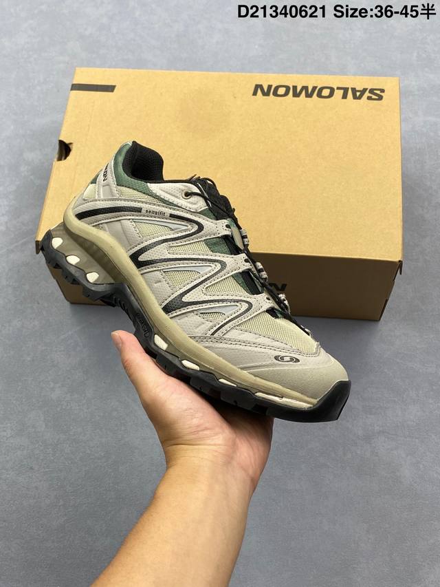 Salomon Xt-Quest Adv Beige “ 萨洛蒙 探索者系列户外越野跑鞋 474790 28 鞋面采用Sensifit贴合技术 全方位贴合包裹脚