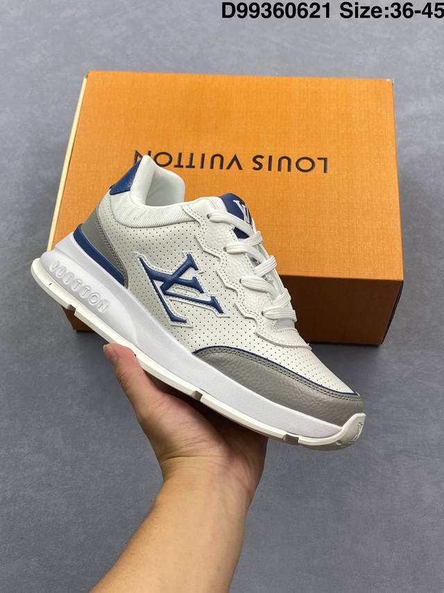 路易威登 Louis Vuitton Lv路易威登板鞋 新款 Lv Trainer最新配色运动鞋 L家 篮球鞋风格运动鞋 该鞋由艺术总监 Virgil Ablo