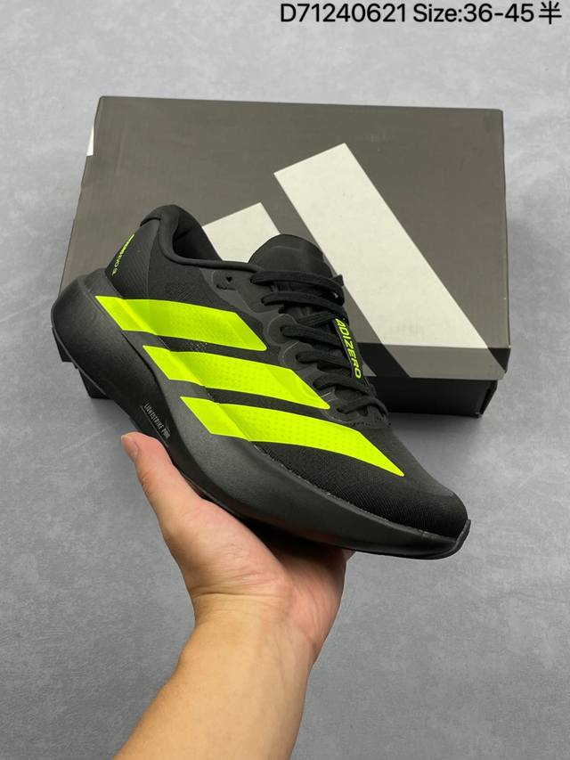 公司级Adidas Adizero Evo Sl 舒适百搭防滑耐磨 低帮 休闲跑步鞋 货号:Jr3420 D71240621 Size:36～45半